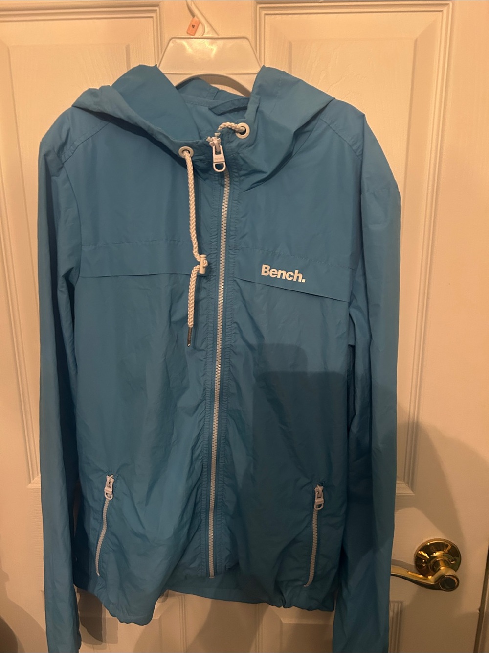Bench Blue Hooded Lightweight Windbreaker Jacket